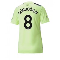 Manchester City Ilkay Gundogan #8 Tredjetrøje Dame 2022-23 Kortærmet